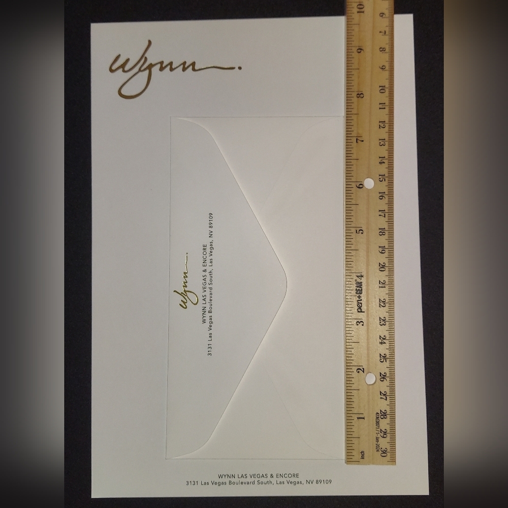 Official Wynn Casino & Hotel of Las Vegas, Nevada Stationary Set